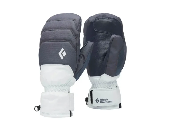Black Diamond W Mission MX Mitts Charcoal Belay Blue