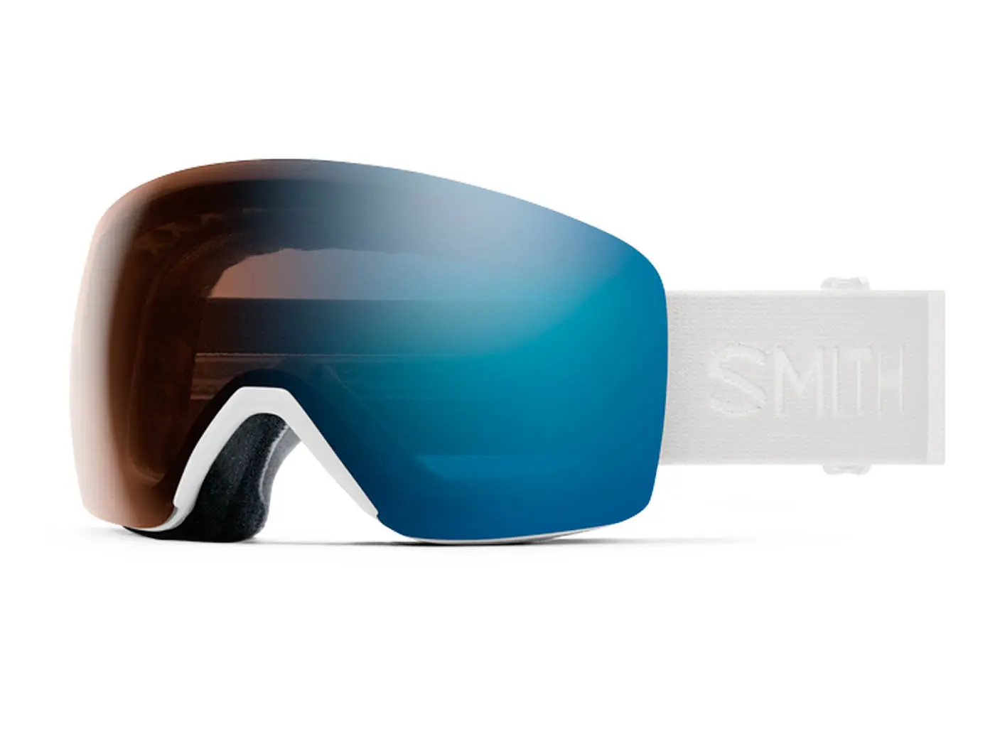 Smith Skyline White Vapor ChromaPop Pro Photochromic Blue Mirror