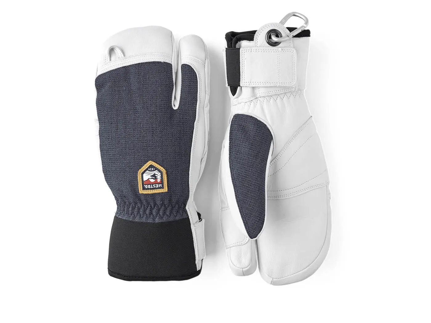 Hestra Army Leather Patrol 3 Finger Blue