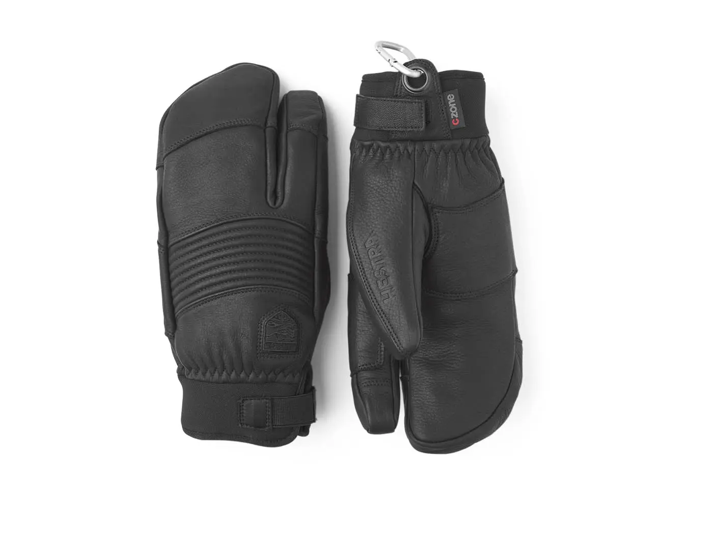 Hestra Freeride CZone 3 finger Black