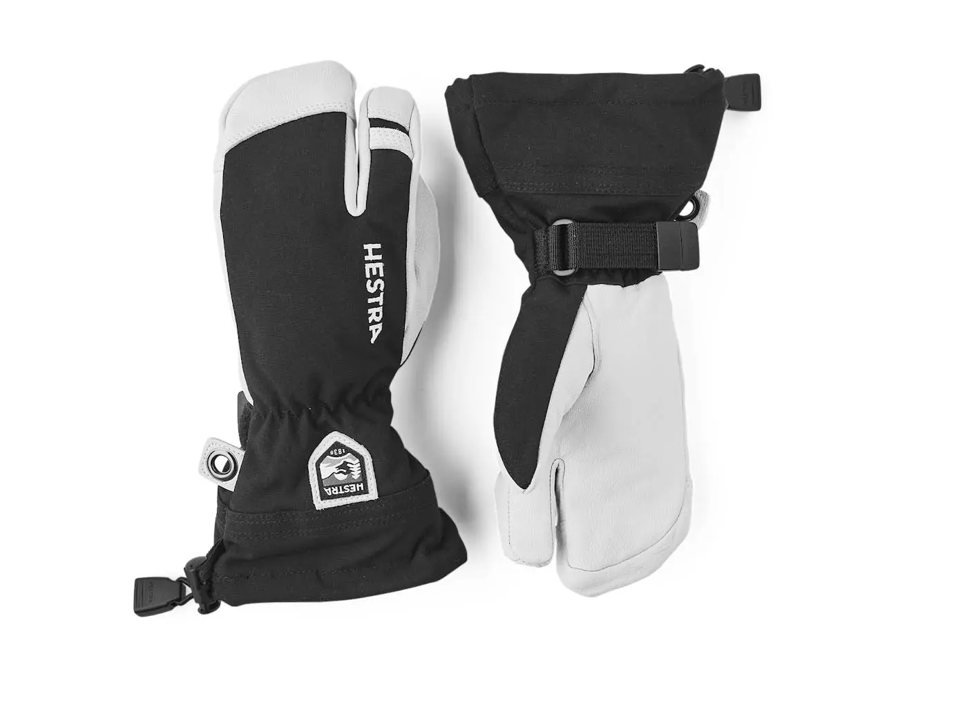 Hestra Heli Ski Jr. 3 Finger Black