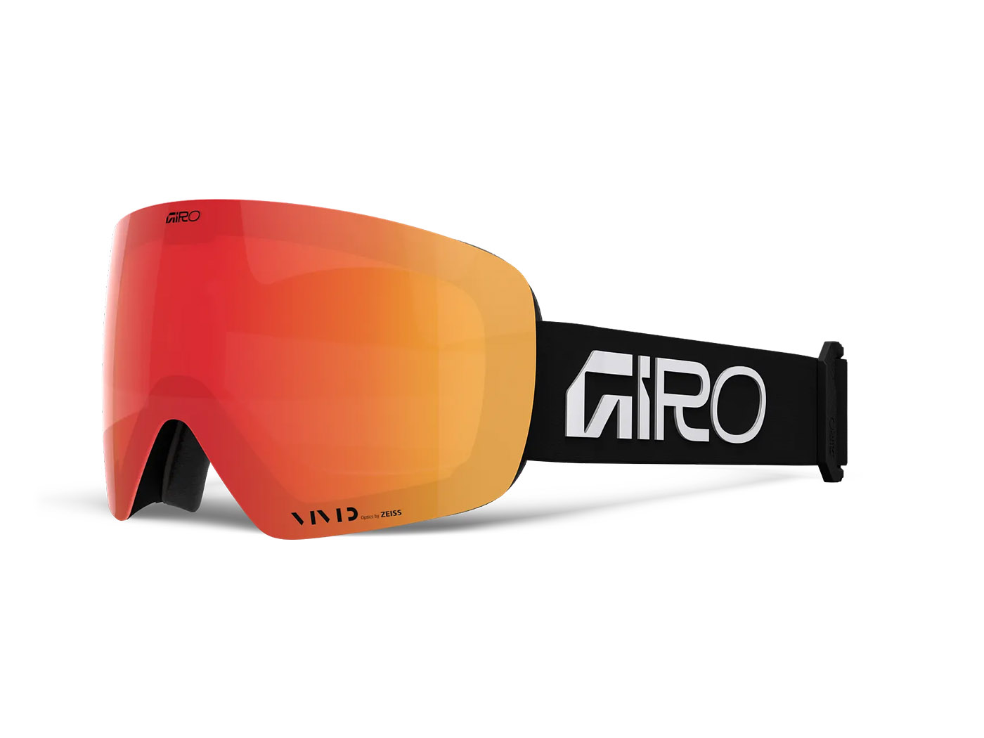 Giro CONTOUR Black White Wordmark Vivid Ember