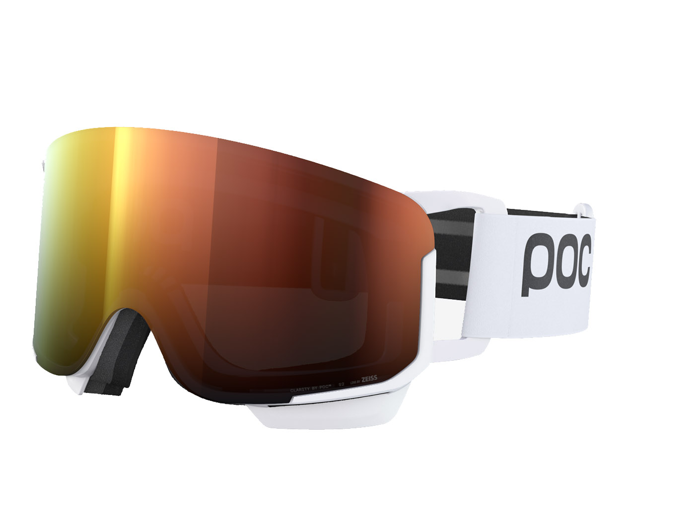 POC NEXAL MID Hydrogen White partly sunny orange