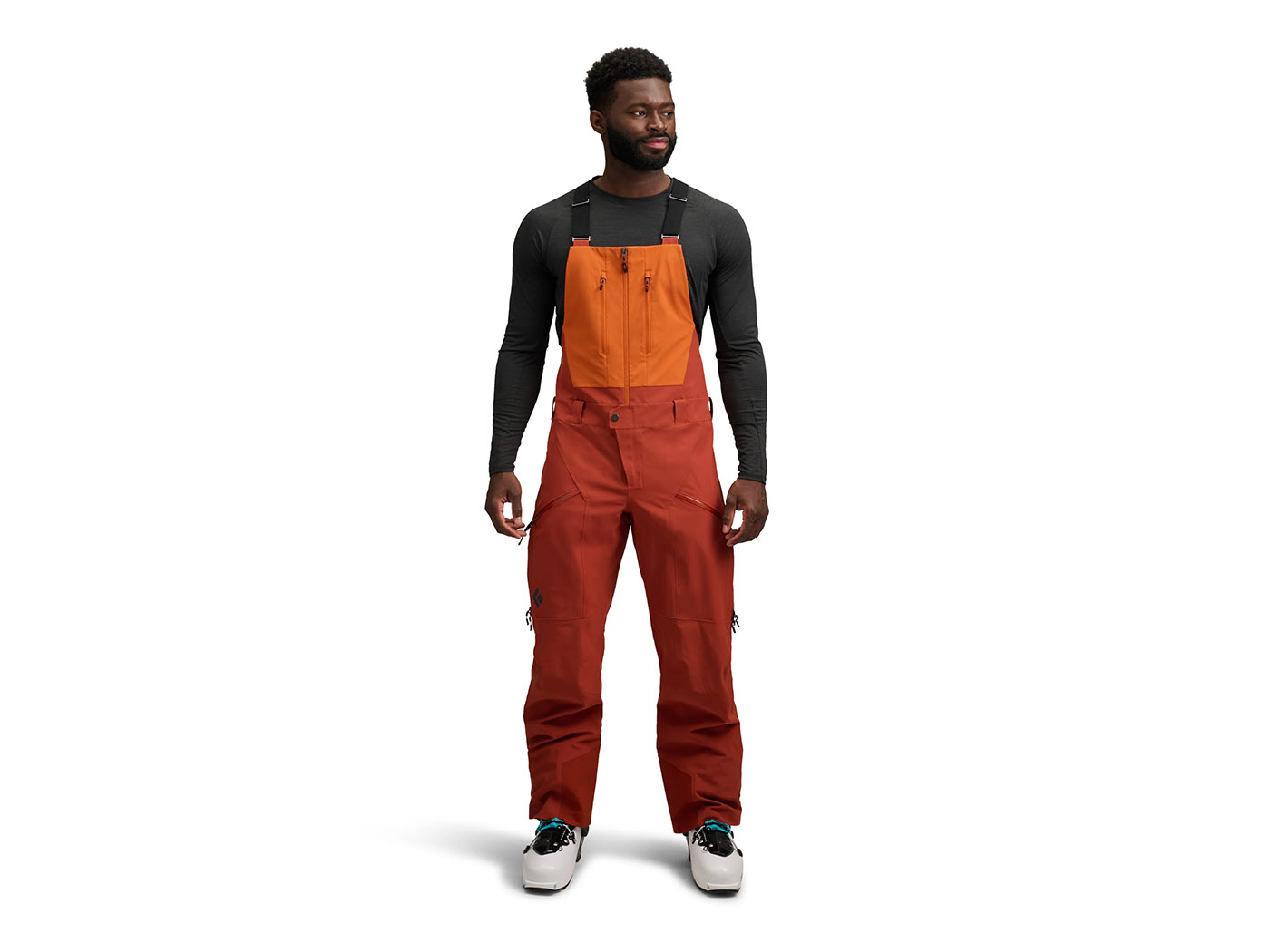 Black Diamond RECON Stretch Bib Pants Saffron Burnt Sienna