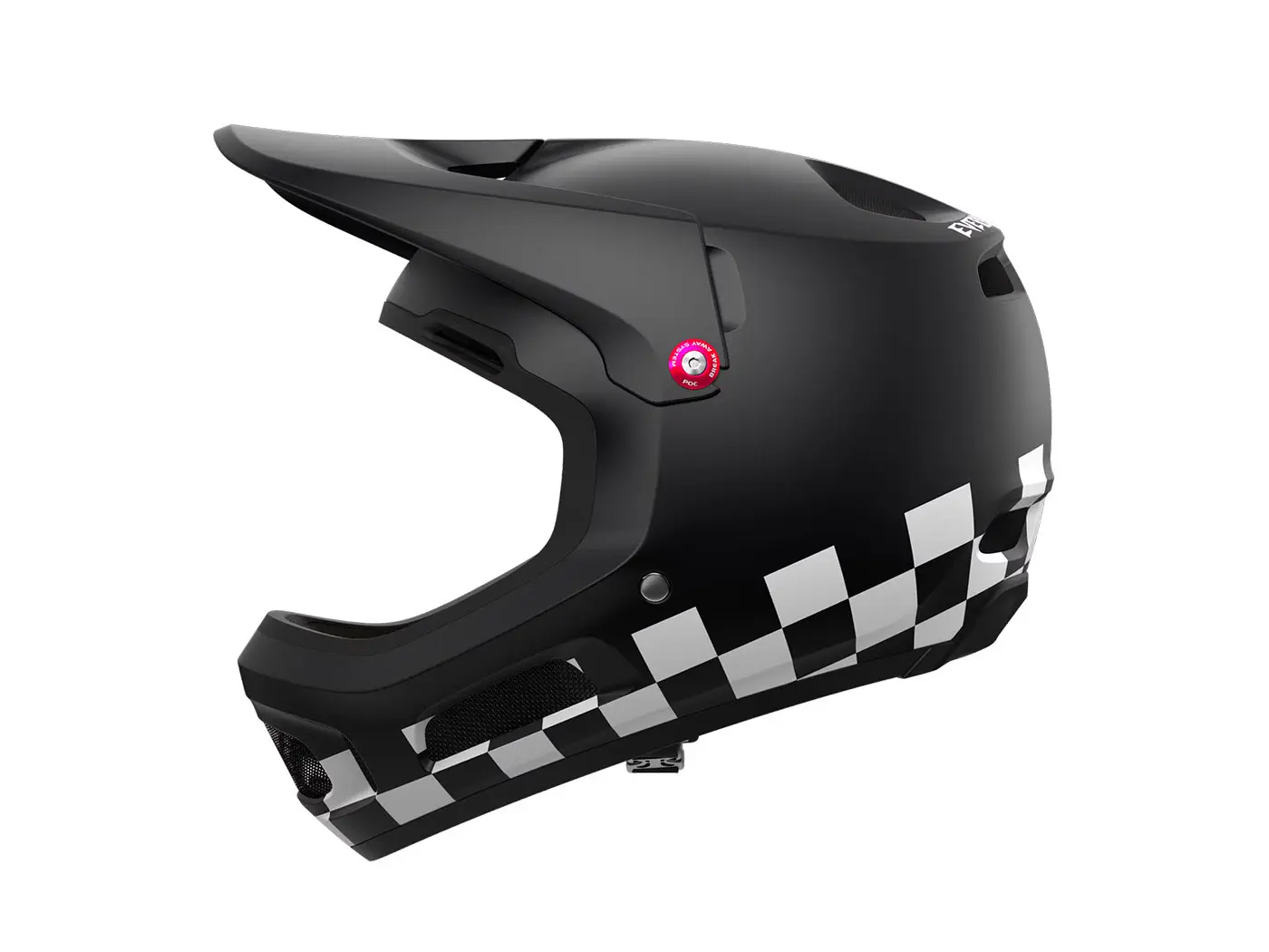 poc coron air mips mtb helmet checkers