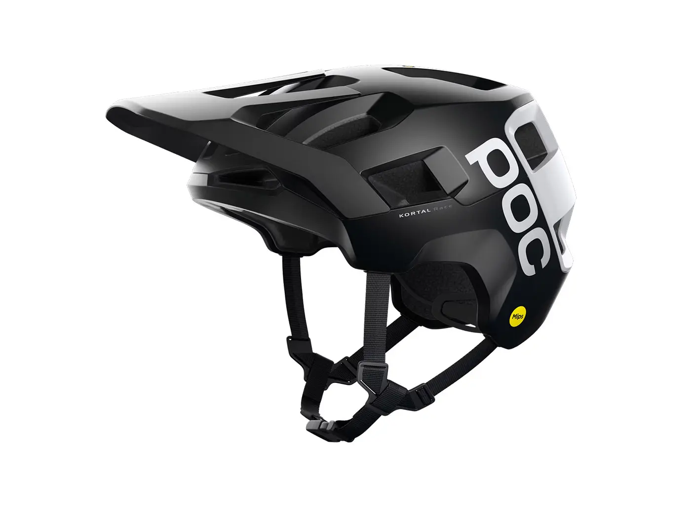 poc kortal race mips mtb helmet uanium black hydrogen white